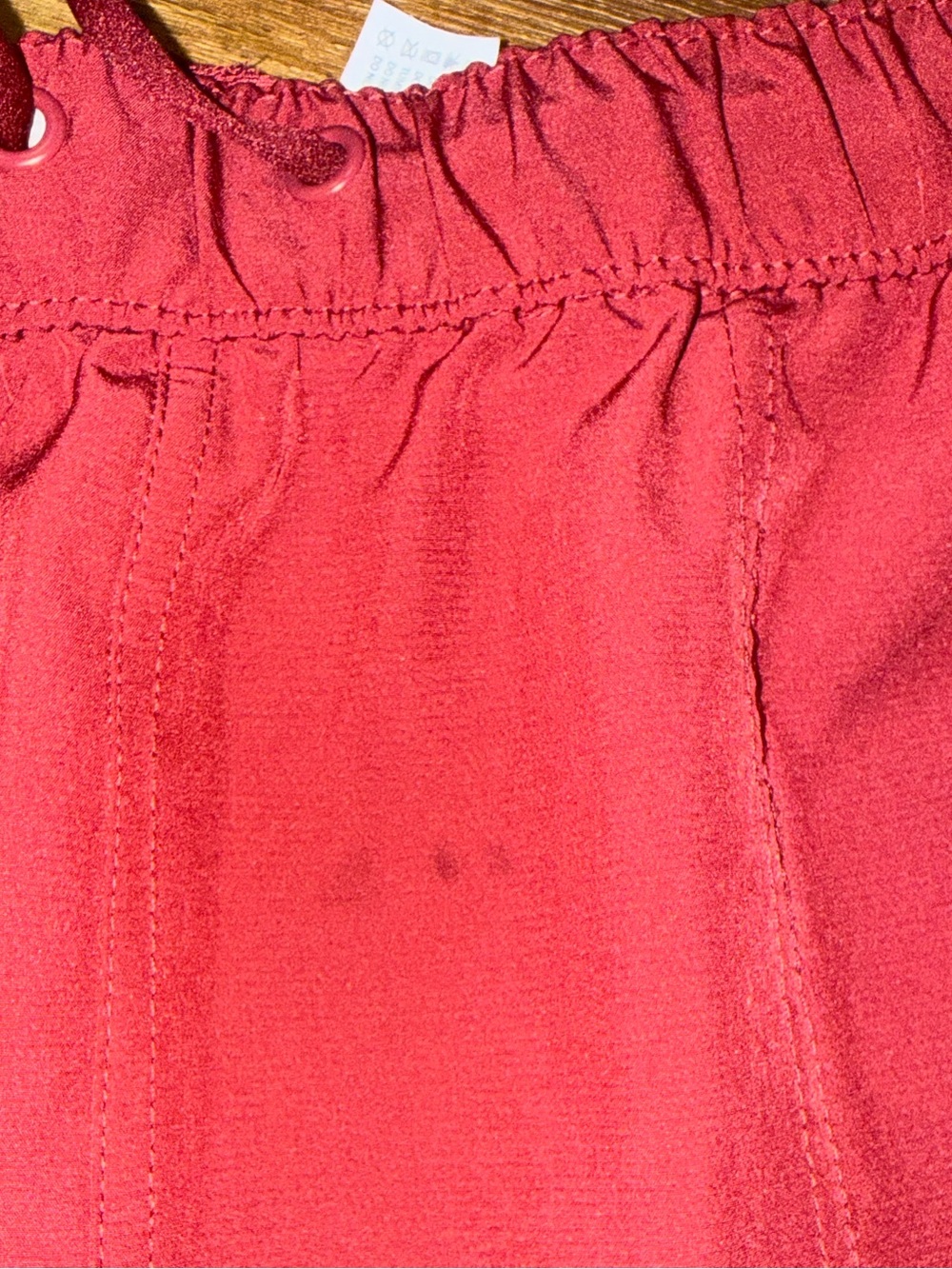 Brick red Drawstring Shorts - Picture 3 of 4